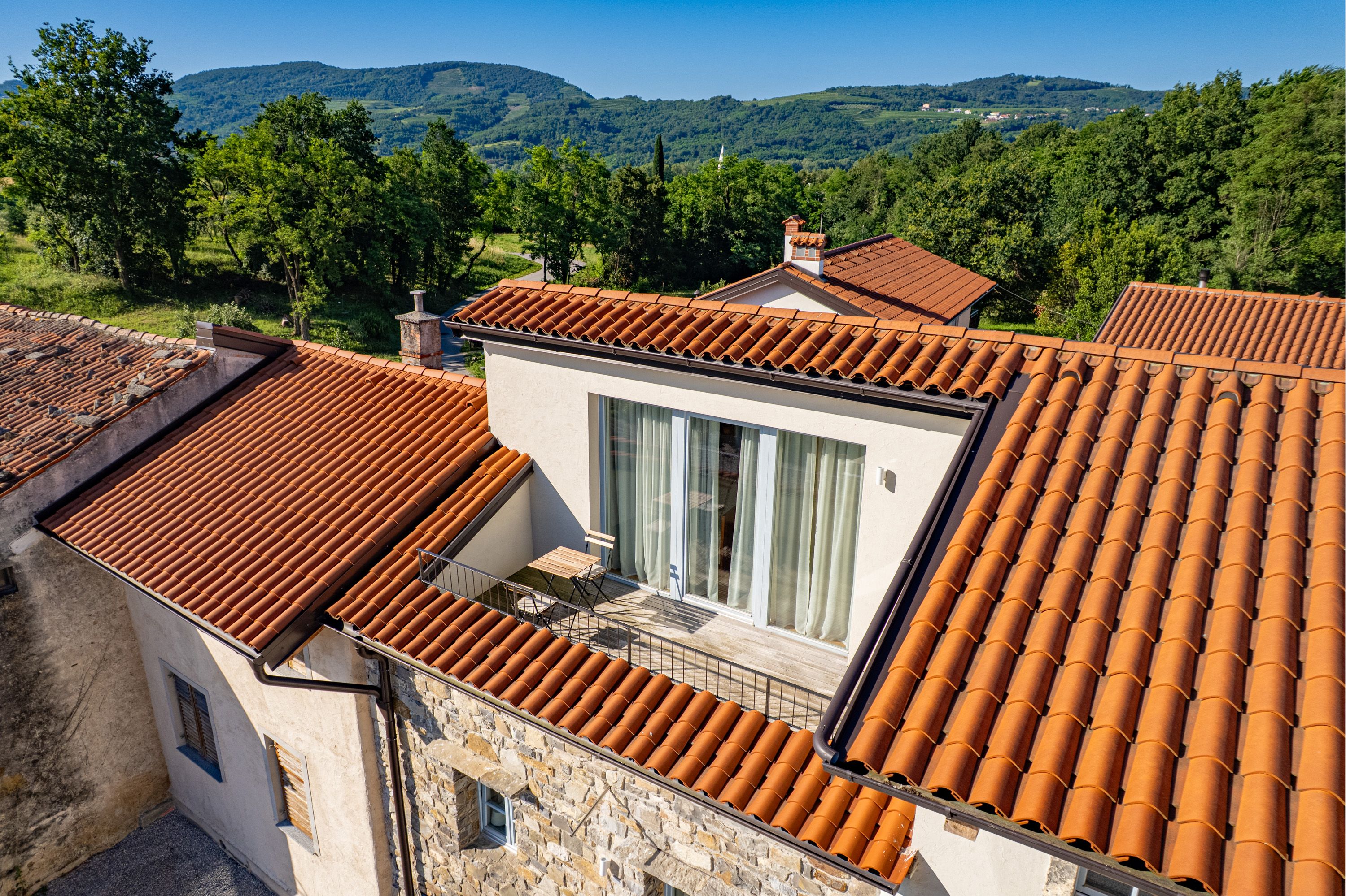 Terrace overlooking the Vipava Valley