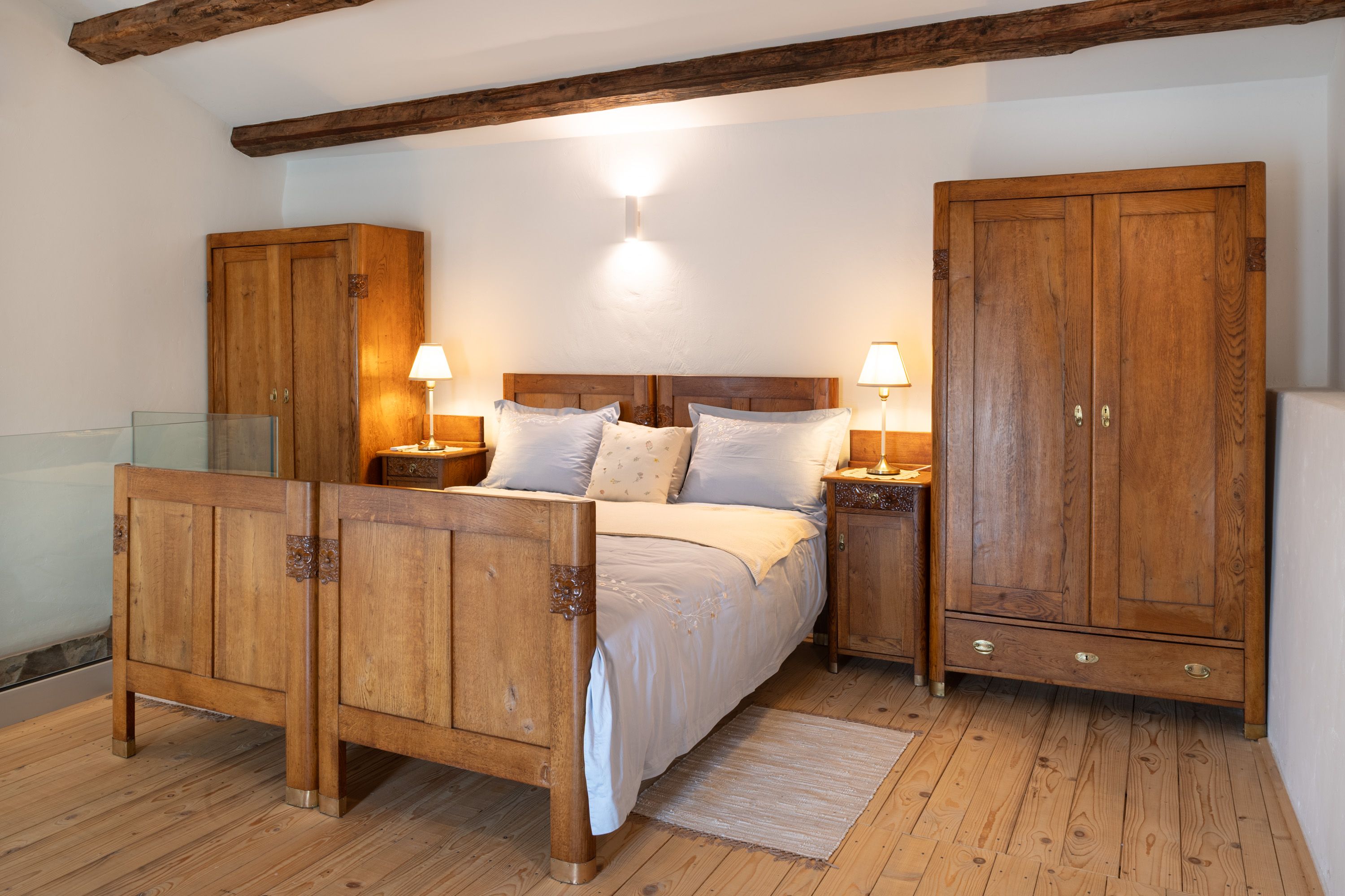 99-year-old solid-oak bedroom